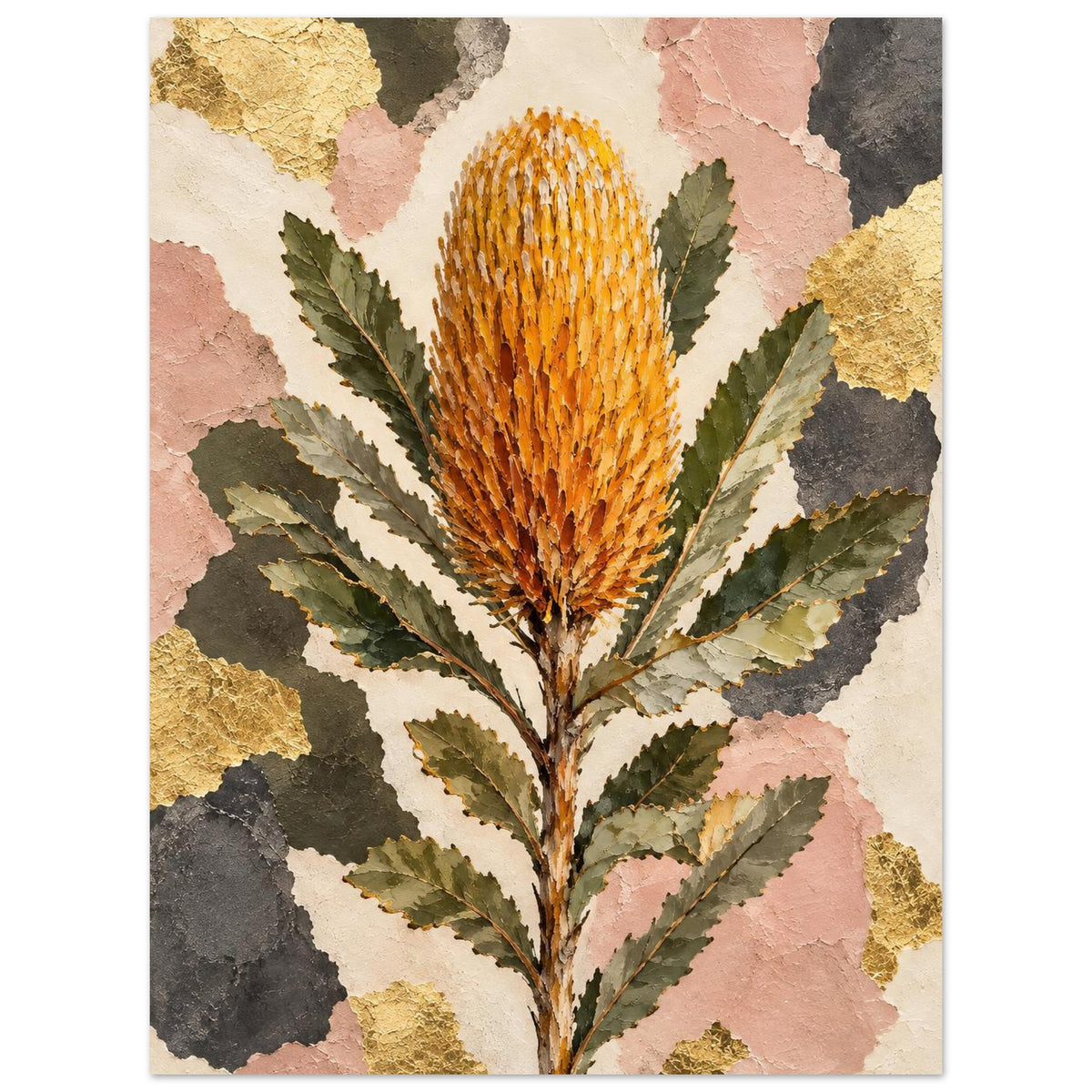 Banksia Australian Native Flower Fine Art Poster 45x60 cm 18x24″