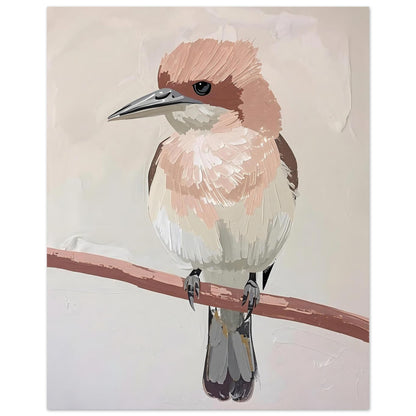 Elegant Neutral Toned Bird Fine Art Poster – Vivid Color Choices and Sizes 20x25 cm 8x10″