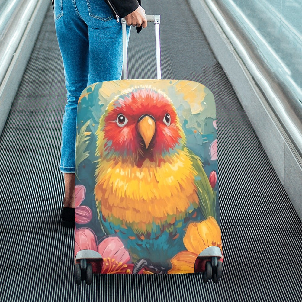 Tropical Lovebird Luggage Cover
