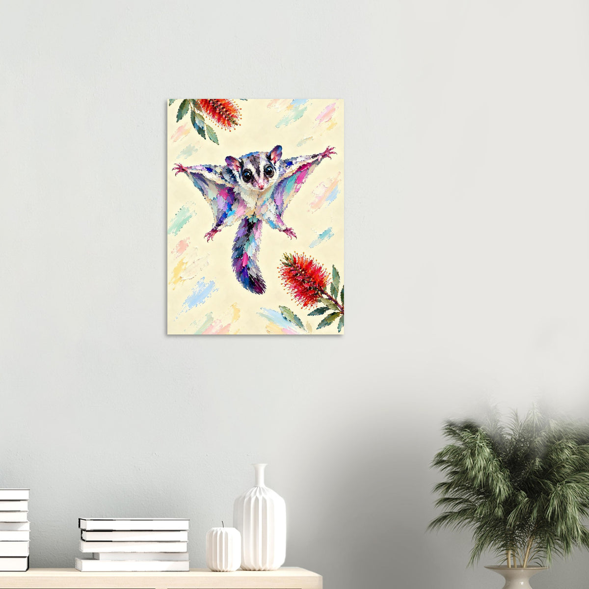 Sugar Glider Painted Australian Animal Fine Art Poster