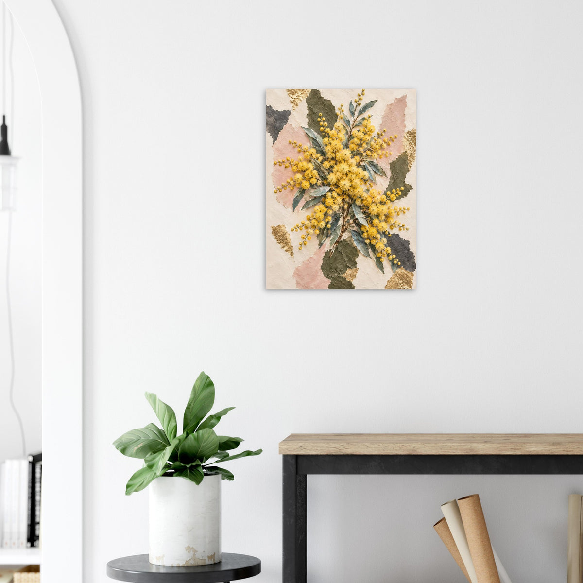 Golden Wattle Australian Native Flower Fine Art Poster