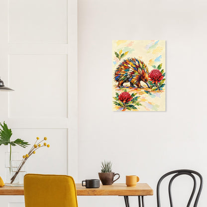 Echidna Painted Australian Animal Fine Art Poster