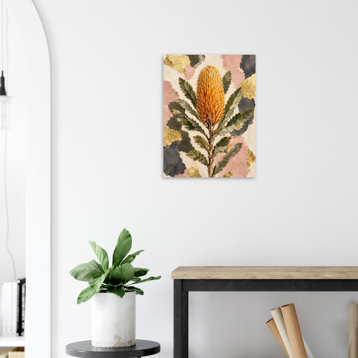 Banksia Australian Native Flower Fine Art Poster
