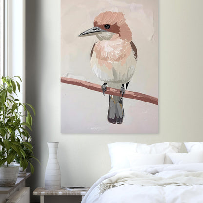 Elegant Neutral Toned Bird Fine Art Poster – Vivid Color Choices and Sizes