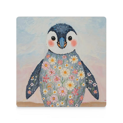 Floral Penguin Ceramic Coasters (Set of 4 or 6)