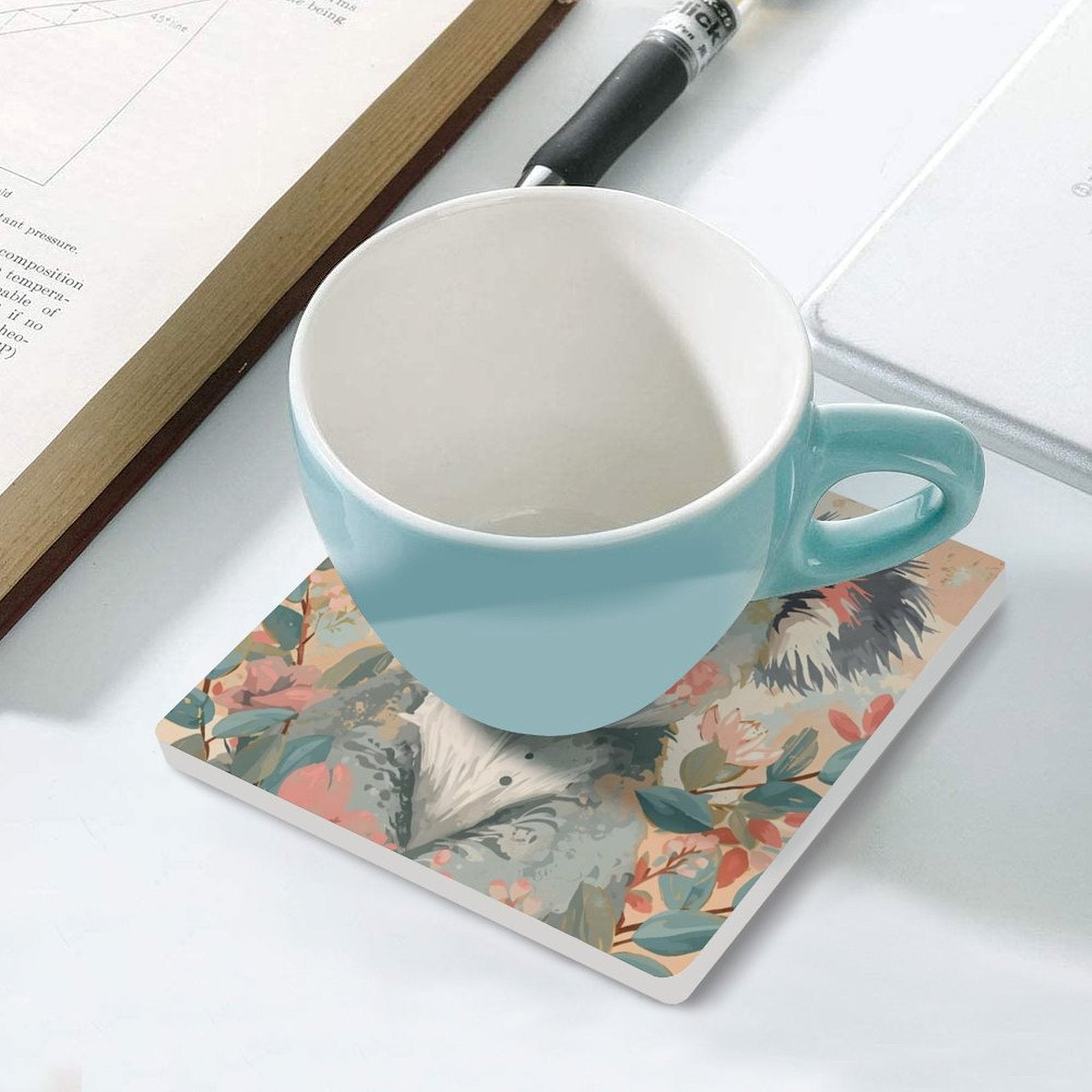 Koala in Bloom Ceramic Coasters (Set of 4 or 6)