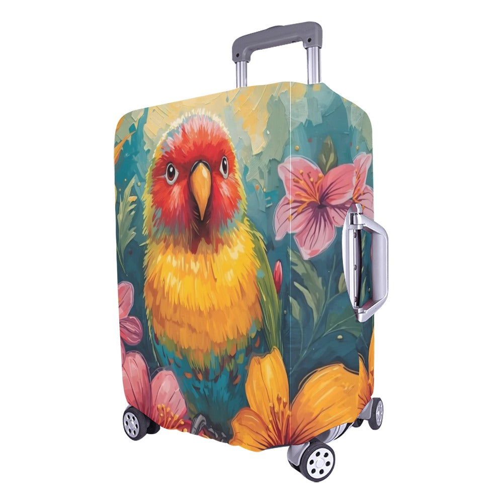 Tropical Lovebird Luggage Cover