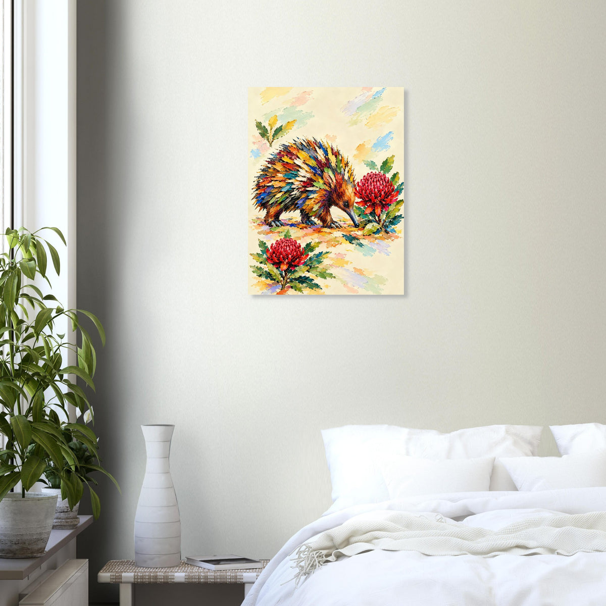 Echidna Painted Australian Animal Fine Art Poster