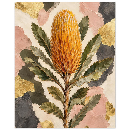 Banksia Australian Native Flower Fine Art Poster 40x50 cm 16x20″