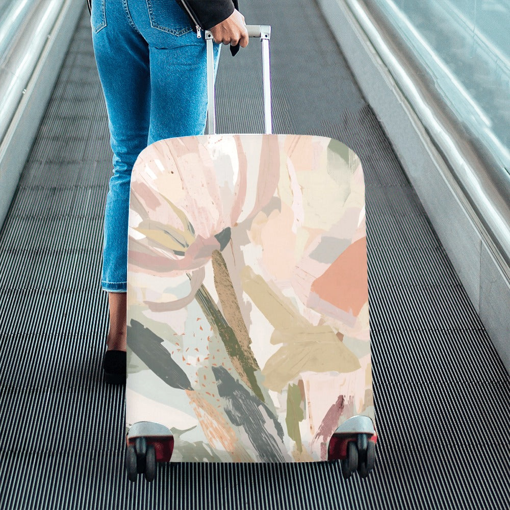 Abstract Floral Botanical Luggage Cover