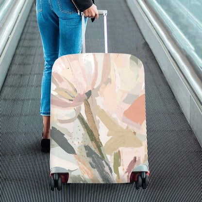 Abstract Floral Botanical Luggage Cover