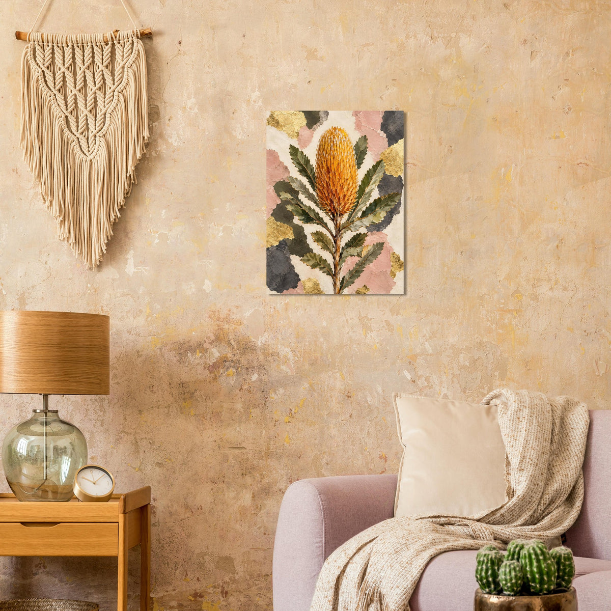 Banksia Australian Native Flower Fine Art Poster
