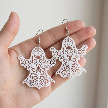 Ghost filigree Dangle Earrings