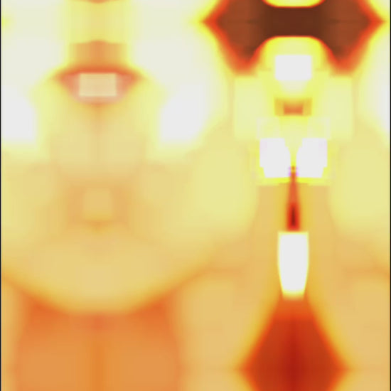 Colourful Stained Glass Style Stud Earrings – Vibrant Rainbow Pattern, Stainless Steel