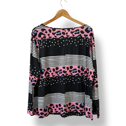 Shein Curve Womens Top | Leopard Print Lace | Size 2XL | NWOT