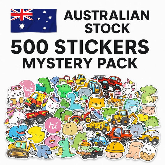 500 Vinyl Stickers | Mega Mystery Pack | Kids & Adults | Craft | NEW